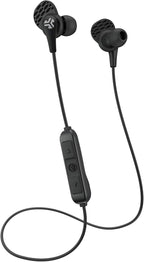 JLab JBuds Pro Bluetooth Wireless Signature Earbuds, Titanium 10mm Drivers, 10-Hour Battery Life, Music Controls, Noise Isolation, Bluetooth 4.1 Extra Gel Tips and Cush Fins, Graphite/Blue