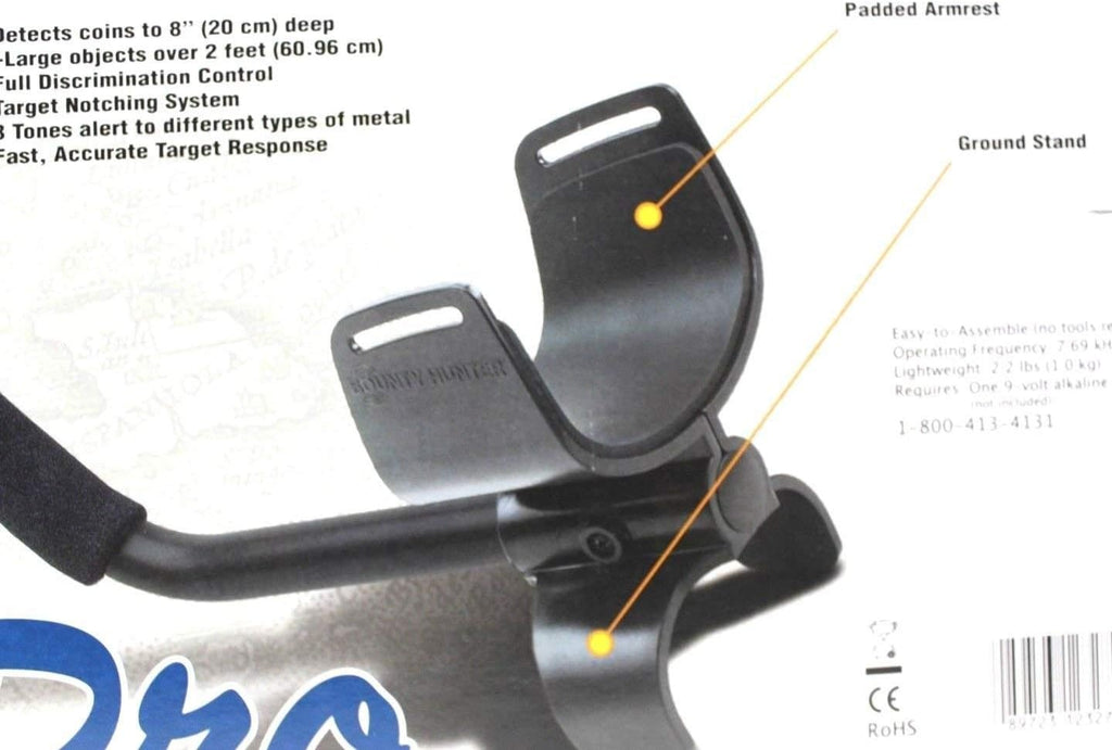 Bounty Hunter Tracker PRO Adjustable Metal Detector w/LCD Target ID