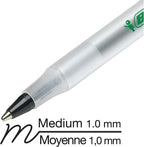 BIC Ecolutions Round Stic Ballpoint Pen, Medium Point (1.0mm), Black, 144-Count, For a Smooth Writing Experience