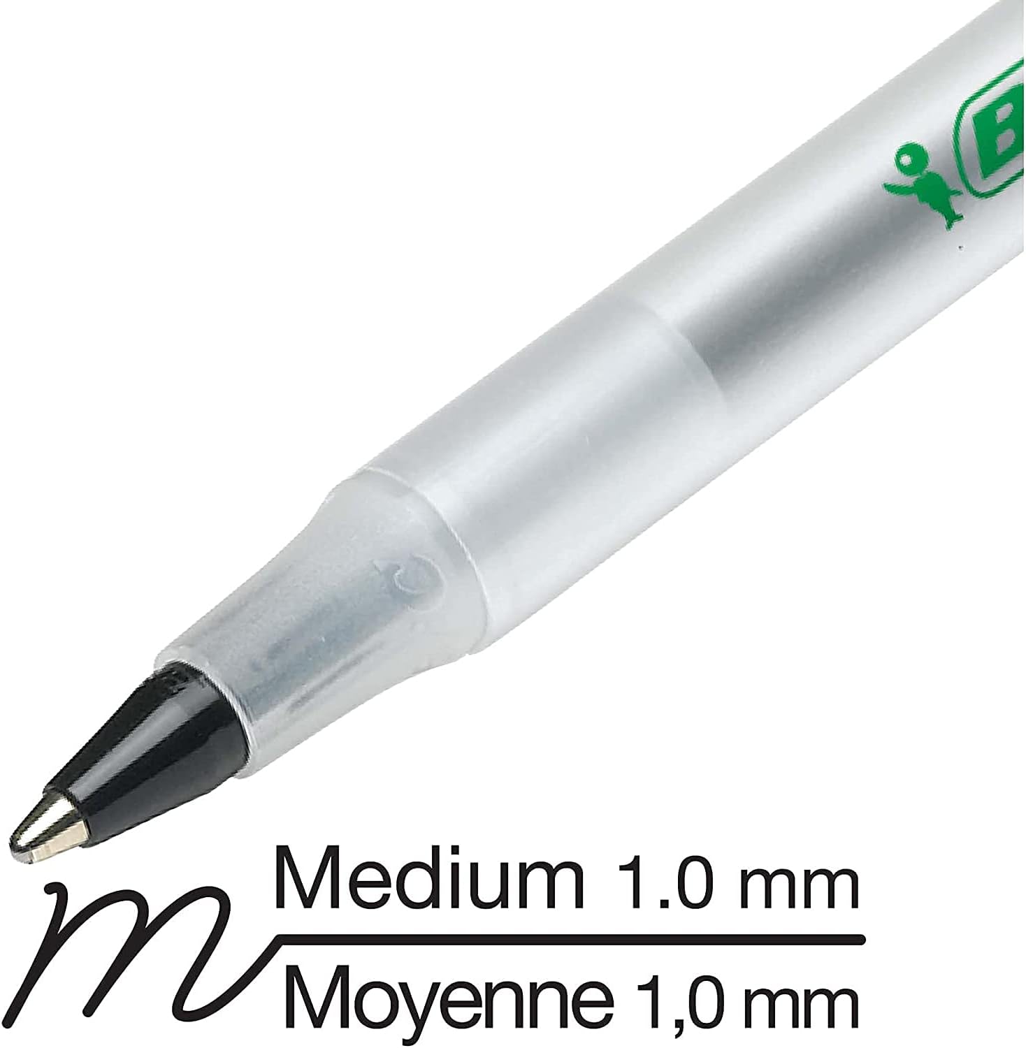 BIC Ecolutions Round Stic Ballpoint Pen, Medium Point (1.0mm), Black, 144-Count, For a Smooth Writing Experience