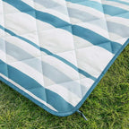Weatherproof Vintage Outdoor Blanket (60in x 72in) - Portable Picnic Blankets Waterproof Foldable & Beach Blanket Waterproof Sandproof with Carry Strap, Camping Blanket - Foldable Waterproof (Stripe)