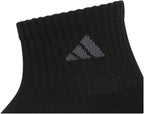 adidas Mens Cushioned Quarter Ankle Socks (6-Pair Pack)