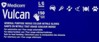 Medicom Vulcan Nitrile Gloves, 150 Count Large