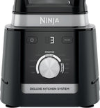 Ninja CO905KS Deluxe Kitchen System, 1600 WP Auto-IQ Base, 88-oz. Picther, 9-cup Deluxe Food Processor, (2) 24-oz. Single-Serve Cups