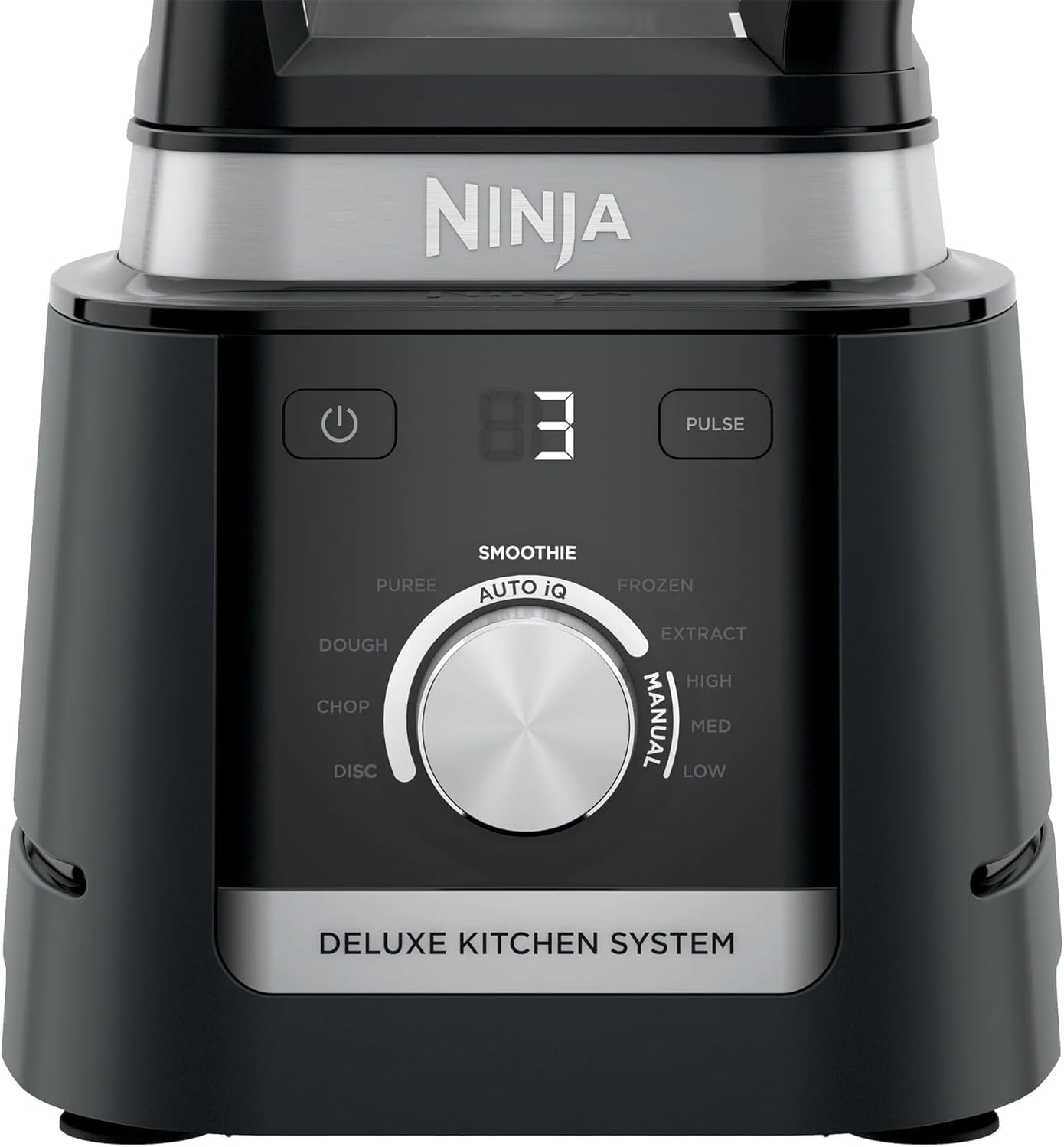 Ninja CO905KS Deluxe Kitchen System, 1600 WP Auto-IQ Base, 88-oz. Picther, 9-cup Deluxe Food Processor, (2) 24-oz. Single-Serve Cups