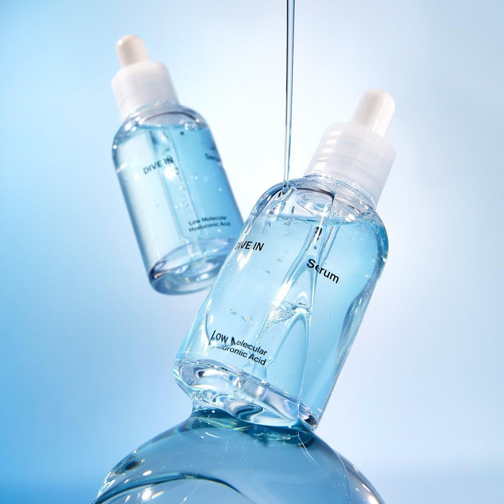 DIVE IN Hyaluronic Acid Serum Set 50ml 2 pk w/ 20ml | Deep Hydration to Get Glow Skin | Hyaluronic Acid, Panthenol, Allantoin | Korean Facial Serum