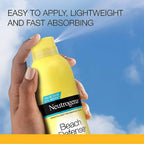 Neutrogena Beach Defense Water + Sun Protection Sunscreen Spray, SPF 60+, 2 pack 8.5 oz each