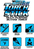 Turbo Blue Torch Stick Multi Purpose Refillable Butane Lighter (1)