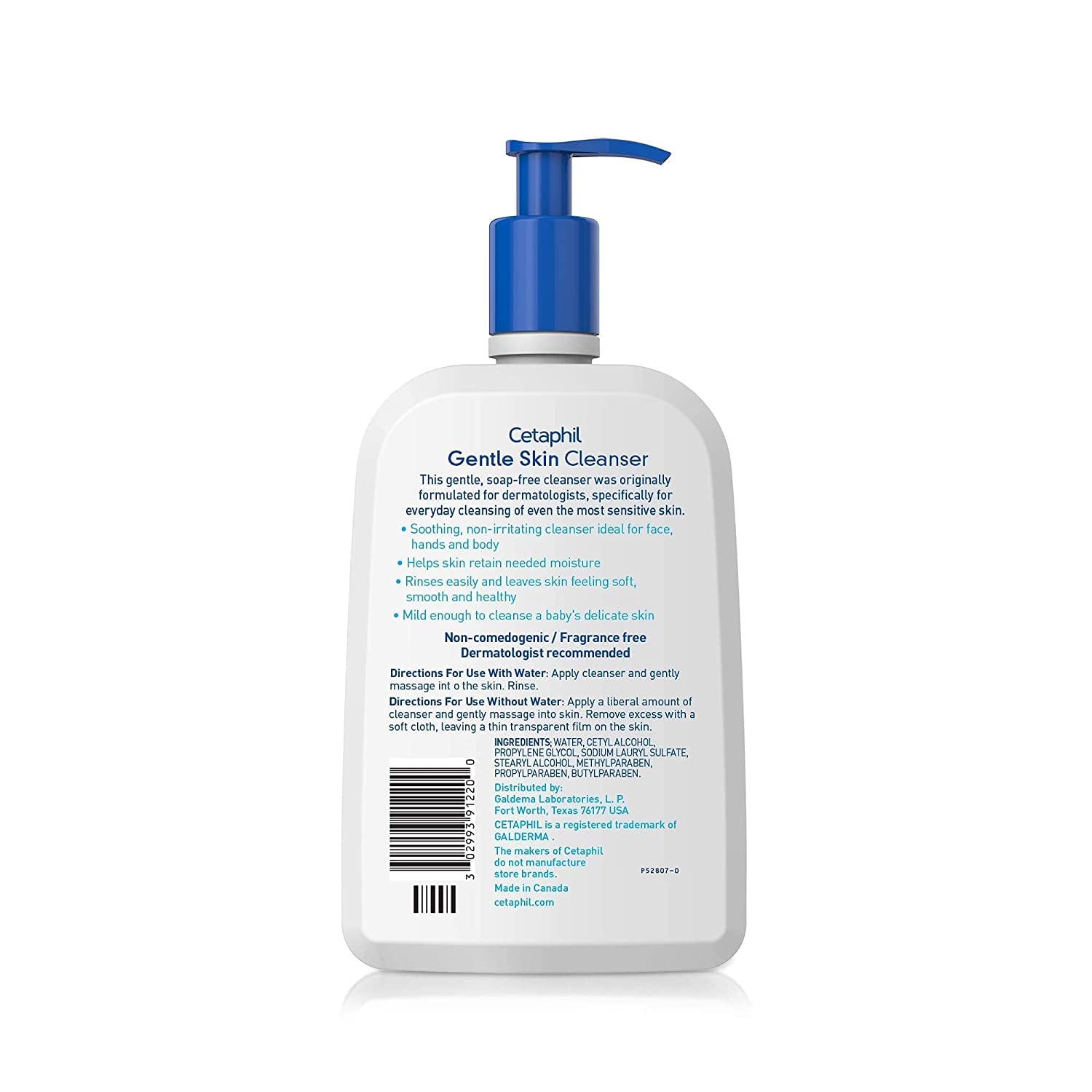 Cetaphil Hypoallergenic Gentle Skin Cleanser, Dry to Normal Sensitive Skin, Paraben, Oil and Fragrance Free, 20 Fluid Ounce, 2 Count