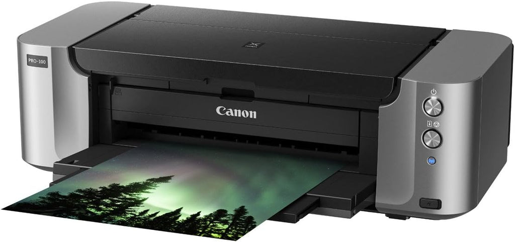 Canon Pixma Pro-100 Wireless Color Professional Inkjet Printer with Airprint and Mobile Device Printing