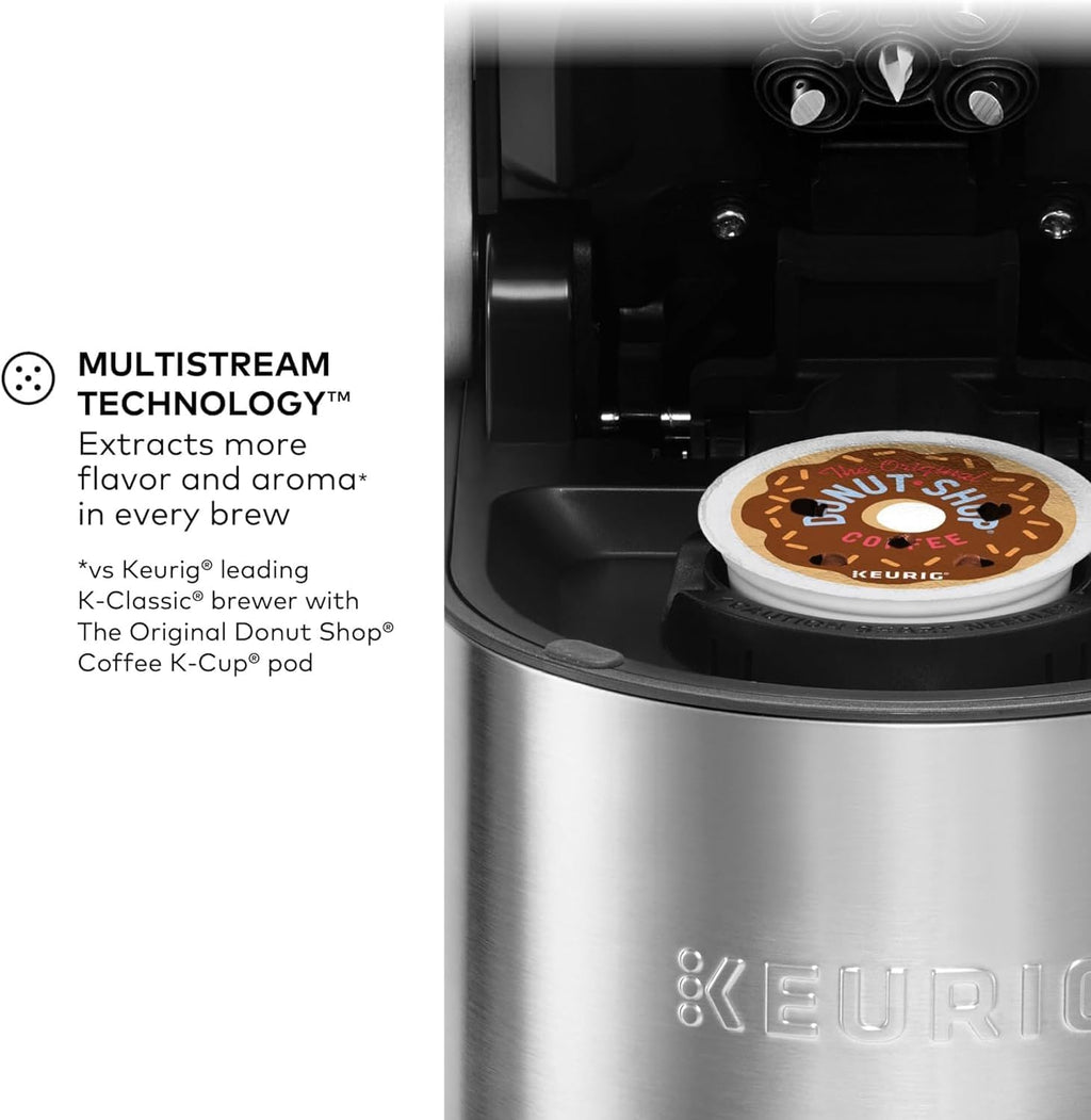 Keurig K-supreme Plus Single Serve Coffee Maker, Coffee Machine, MultiStream Technology, Customizable Strength and Temperature Settings, Programmable, 78oz Removable Reservoir, Stainless Steel