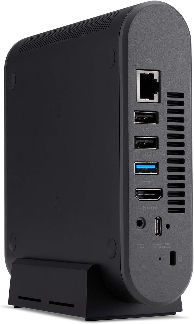 Acer Chromebox CXI3-UA91 Mini PC, Intel Celeron 3867U Processor 1.8GHz, 4GB DDR4 -Memory, 128GB M.2 SSD, 802.11ac Wi-Fi 5, USB Type-C, Chrome OS, Keyboard and -Mouse Included