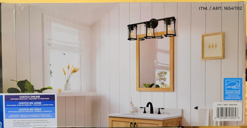 OVE Decors Joakim 3 Lighting Vanity Black