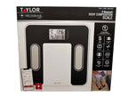 Taylor Smart Body Composition Scale, Bathroom Scale for Body Weight, Measures Body Fat, Body Water, Muscle Mass and BMI, 10-User Recognition, 440 lb Capacity
