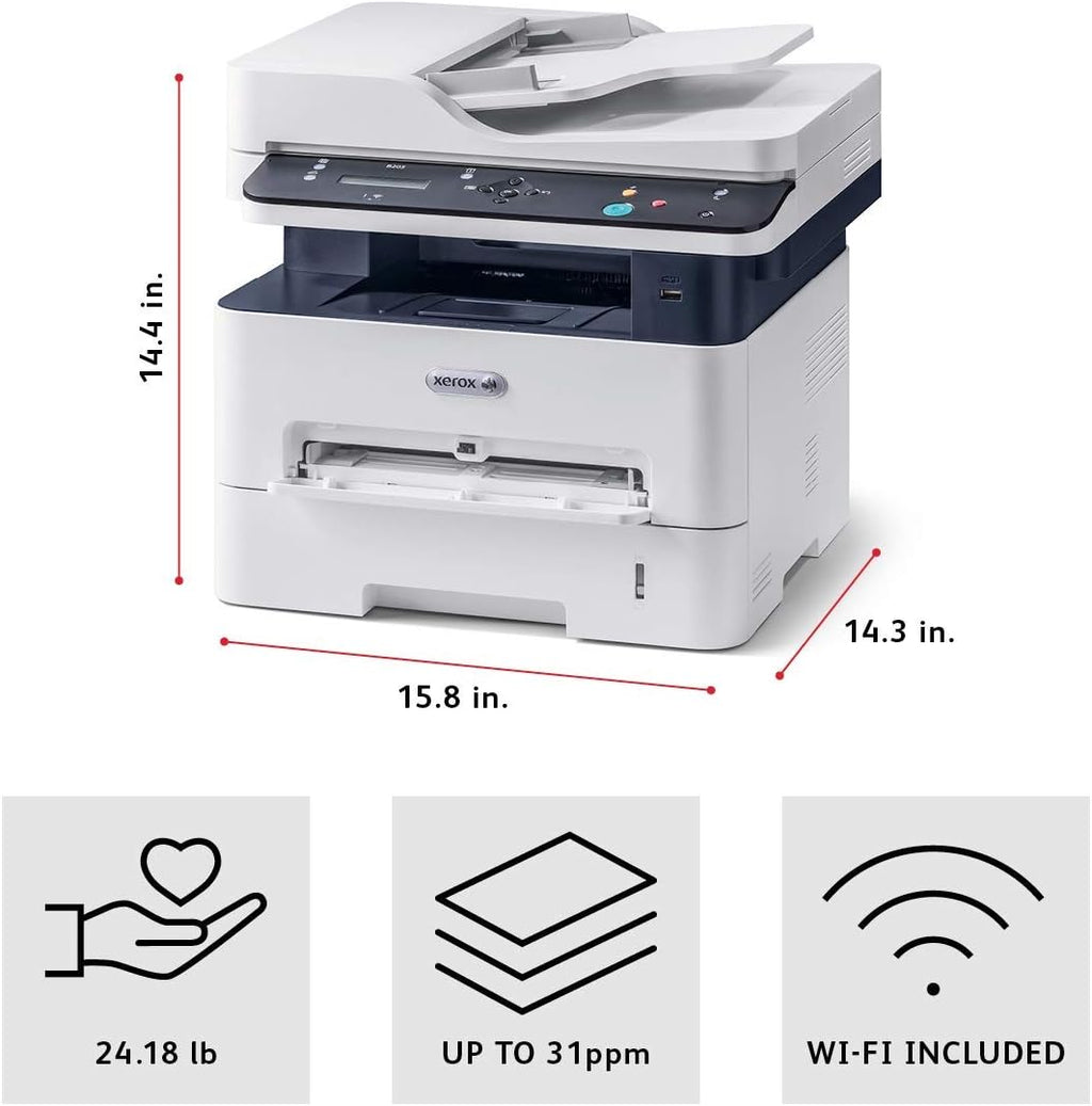 Xerox B205NI Monochrome Multifunction Printer, White