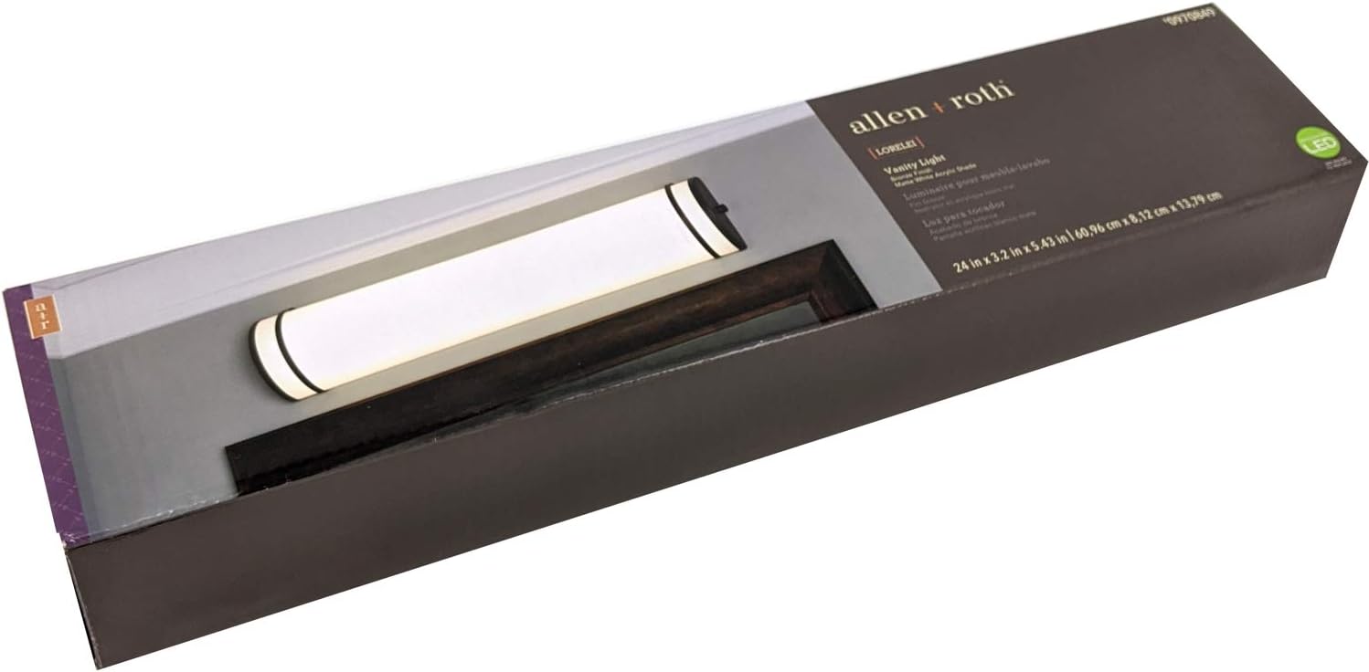 allen + roth Lorelei 1-Light Bronze Modern/Contemporary Vanity Light
