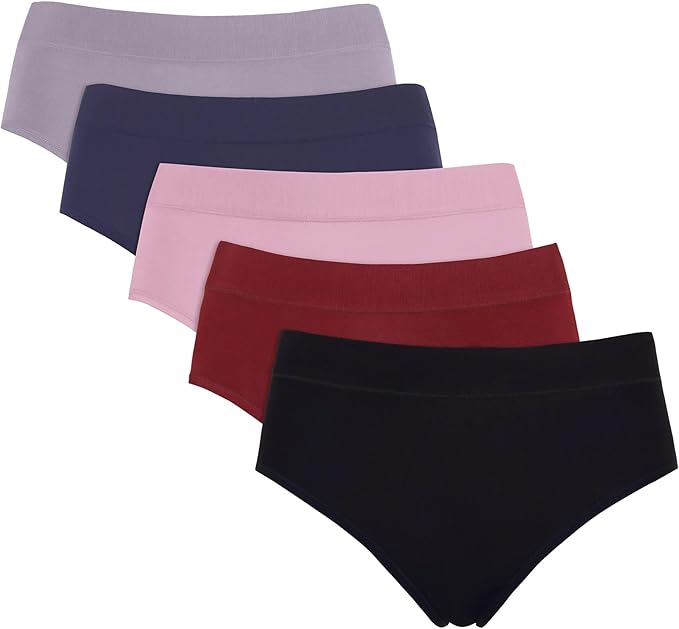 Carole Hochman Womens 5-Pack Midnight Stretch Hipster