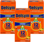 Delsym Adult 12 Hr Cough Relief Liquid, Orange, 15oz (3X5oz)