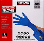 Kirkland Signature Nitrile Exam Gloves Small, 2 of 200 Count Boxes ( 400 Gloves)