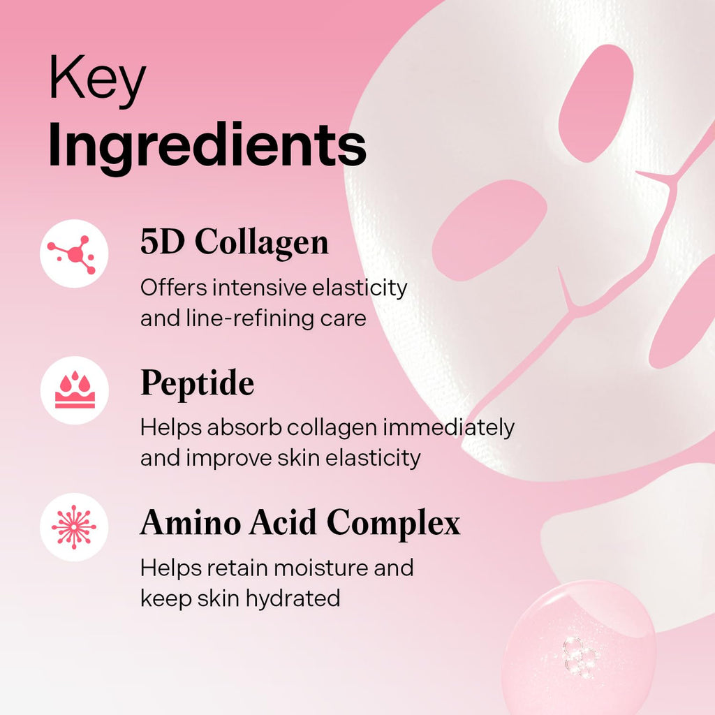 Torriden CELLMAZING Firming Gel Mask for Face & Neck, Deep Firming, Wrinkle Improving, 5D Collagen Complex, 10 pack, 1.58 oz x 10, Korean Skincare