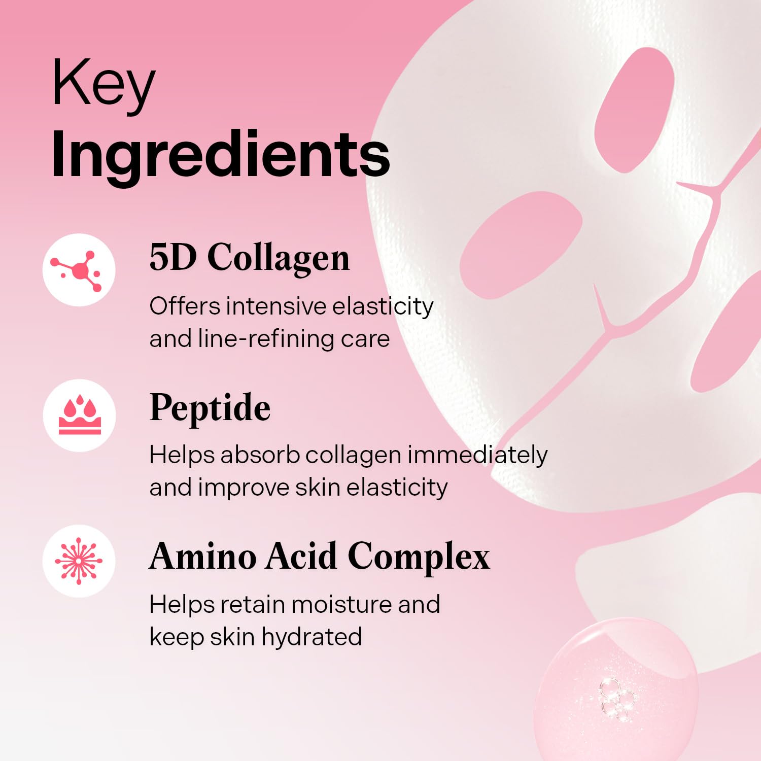 Torriden CELLMAZING Firming Gel Mask for Face & Neck, Deep Firming, Wrinkle Improving, 5D Collagen Complex, 10 pack, 1.58 oz x 10, Korean Skincare
