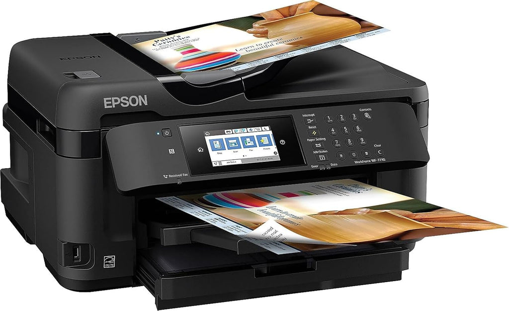 Epson Workforce WF-7710 Wireless Wide-Format Color Inkjet Printer with Copy, Scan, Fax, Wi-Fi Direct and Ethernet, Amazon Dash Replenishment Ready
