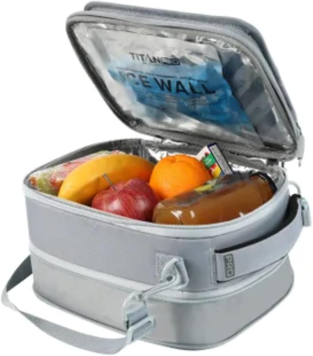 Titan PRO Expandable Lunch Box by Arctic Zone with Ice Walls® & Leak-Proof Bento, Keeps Food Cold Up to 6 Hours