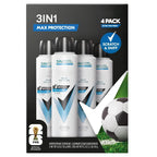 Degree Max Protection 3-in-1 Anti Sweat, Anti-Odor, Anti-Stains, Anti-white Marks, Anti-Yellow stain, Extra Time Fresh, 4 pack, 4 x 4.8 oz