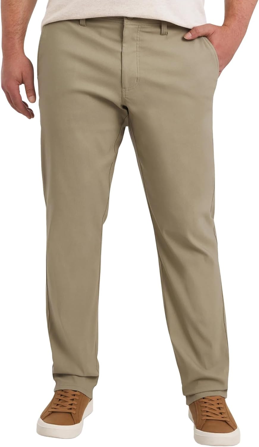 Weatherproof Vintage Men's Water Resistant Active Stretch Straight Fit Tech Pant (US, Waist Inseam, 32, 29, Regular, Regular, Tan)