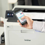 Brother Business Color Laser Printer, HLL8360CDWT, Wireless Networking, Automatic Duplex Printing with Lower Paper Tray,Works with Alexa, White