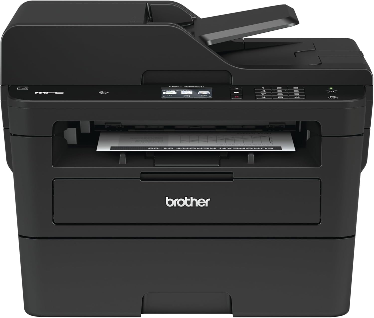 Brother MFCL2750DW Monochrome All-in-One Wireless Laser Printer, Duplex Copy & Scan, Includes 2 Month Refresh Subscription Trial and Amazon Dash Replenishment Ready