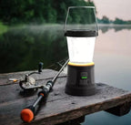 Duracell - 2000 lumens LED flashlight with 360° and 180° illumination for camping, fishing and emergency use, 6 light modes and 3 power supplies available for charging, 1654528