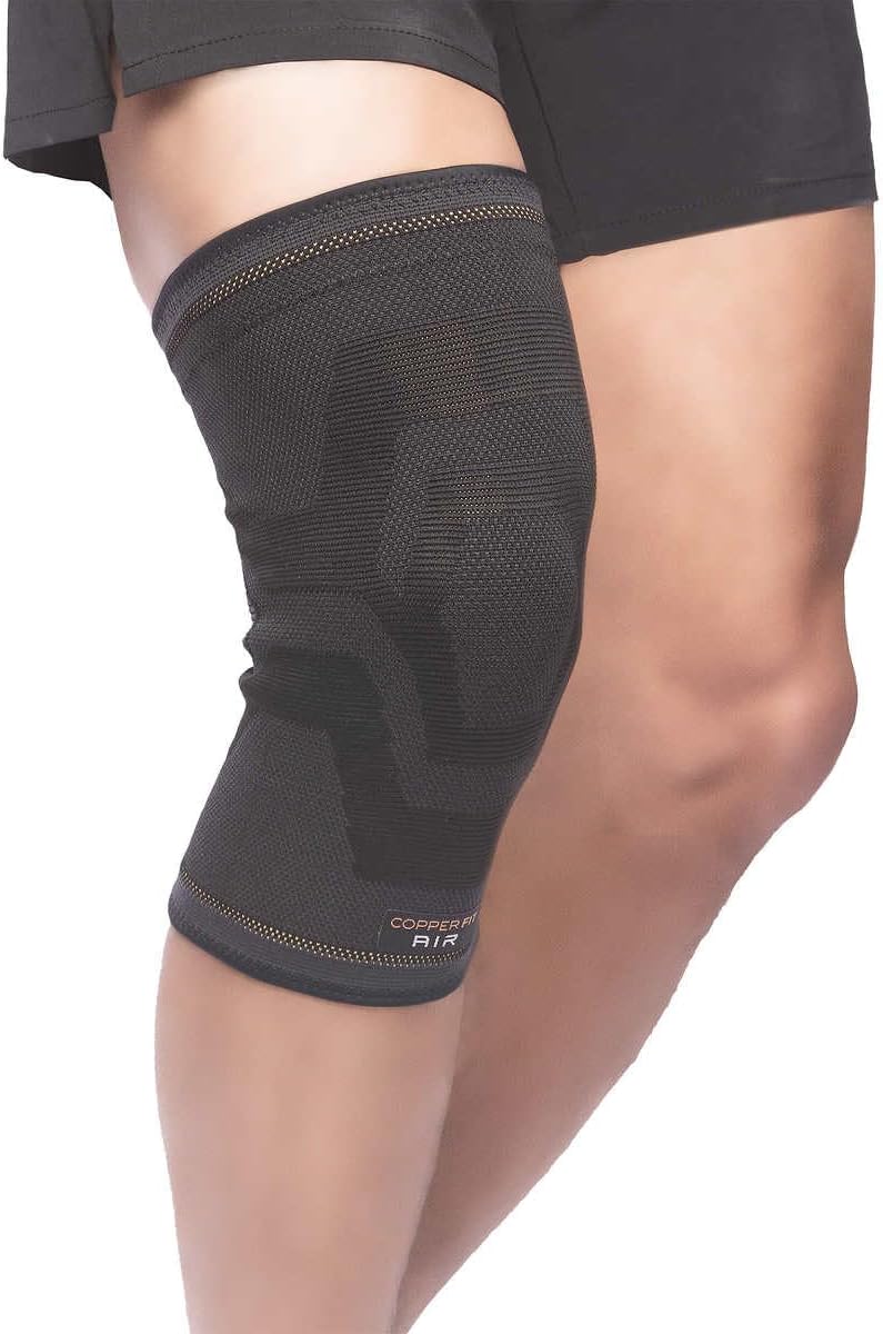 Copperfit Elite Air Knee Compression Support Knee Sleeve for Joint Pain and Arthritis Relief L/XL - 2 Pack, Large