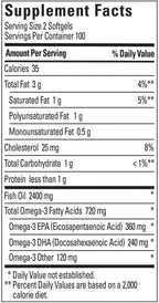 Nature Made Fish Oil 1200 Mg (360 Mg Omega-3) 200 Liquid Softgels