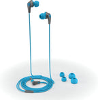 JLab Audio JBuds2 Premium in-Ear Earbuds Guaranteed Fit, Guaranteed for Life - Blue