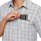 Orvis Men's UPF 30+ Quick Dry Moisture Wicking Button Up Short Sleeve Woven Tech Shirt with Pockets