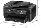 Epson WF-2760 All-in-One Wireless Color Printer with Scanner, Copier, Fax, Ethernet, Wi-Fi Direct & NFC, Works with Alexa