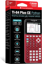 Texas Instruments TI-84 Plus CE Color Graphing Calculator, Radical Red Small