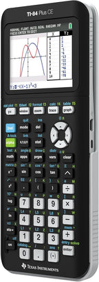 Texas Instruments TI-84 PLUS CE Graphing Calculator, Black (Frustration-Free Packaging) (84PLCE/PWB/2L1/A)