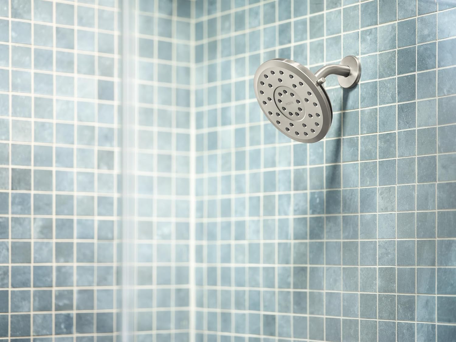 Moen Verso Eco-Performance Infiniti Dial Round Rain Shower Head, 6-Inch Diameter Spray Head, Spot Resist Nickel, 220R6EPSRN