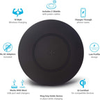 TYLT Shield 2 Pack Wireless Charger Pad | Wireless Charging Station | Qi-Certified 10W Max Universal Fast Wireless Charging Pad Compatible to Apple, Samsung, Wireless Buds, and Other Capable Devices