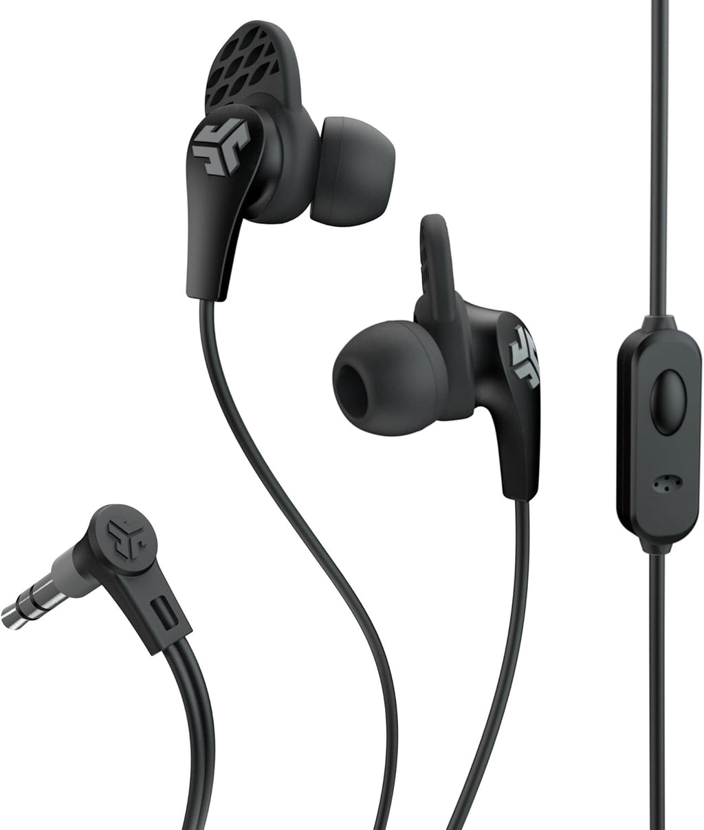 Jlab Audio JBudsPRO Premium in-Ear Earbuds with Mic, Guaranteed Fit, Guaranteed for Life - Black
