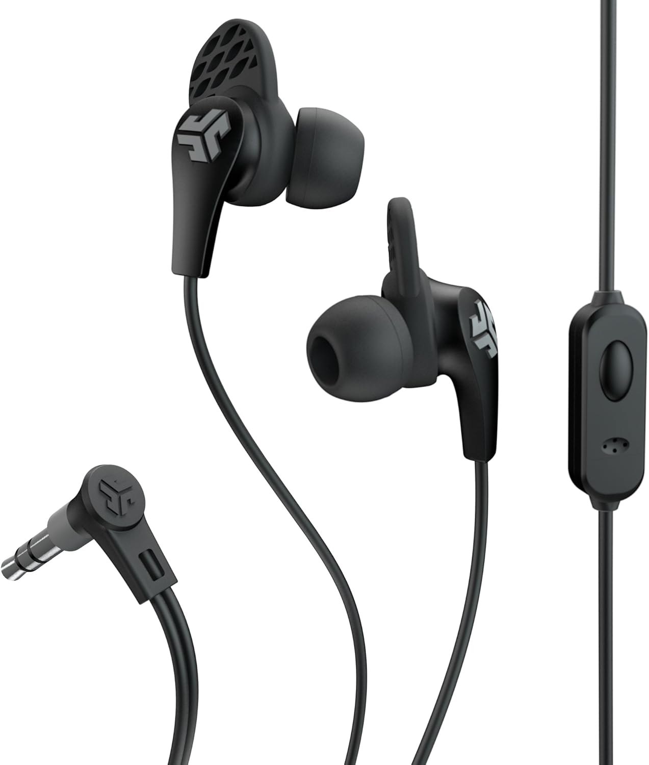 Jlab Audio JBudsPRO Premium in-Ear Earbuds with Mic, Guaranteed Fit, Guaranteed for Life - Black
