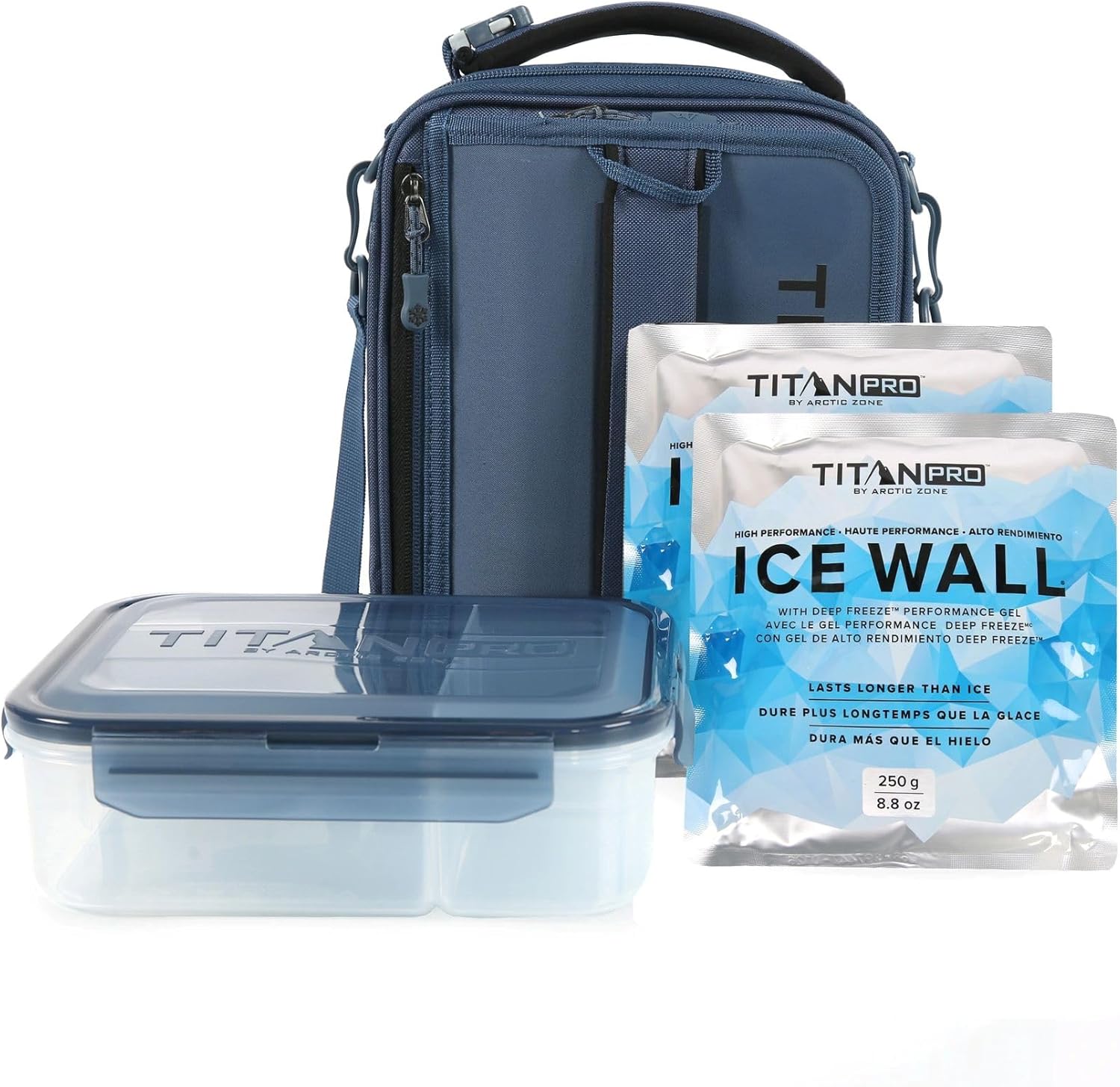 Titan PRO Expandable Lunch Box by Arctic Zone with Ice Walls® & Leak-Proof Bento, Keeps Food Cold Up to 6 Hours