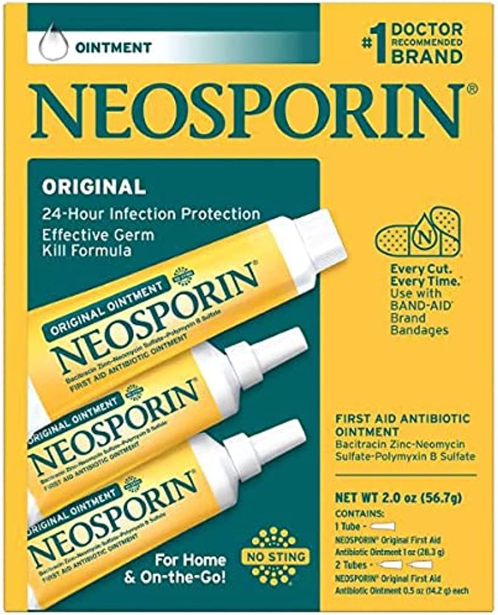 Neosporin Original Ointment First Aid Antibiotic Treatment 3 Pack Value Pack … (Value Pack)