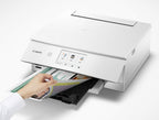 Canon TS8320 All in One Wireless Color Printer, Copier, Scanner, Home Inkjet Printerwith Mobile Printing, White, Works with Alexa