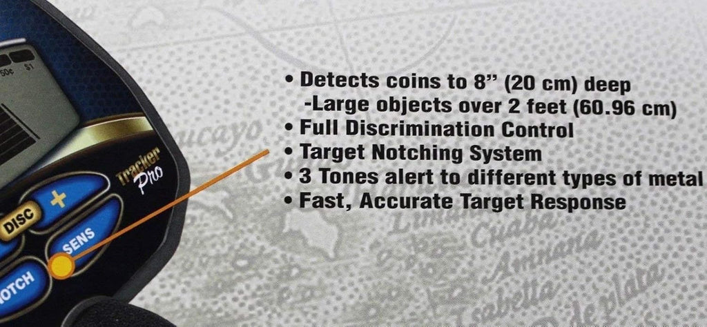 Bounty Hunter Tracker PRO Adjustable Metal Detector w/LCD Target ID