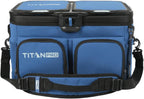 Titan PRO by Arctic Zone 48 Can Triple Zipperles Cooler (Blue)