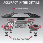 Taylor Smart Body Composition Scale, Bathroom Scale for Body Weight, Measures Body Fat, Body Water, Muscle Mass and BMI, 10-User Recognition, 440 lb Capacity