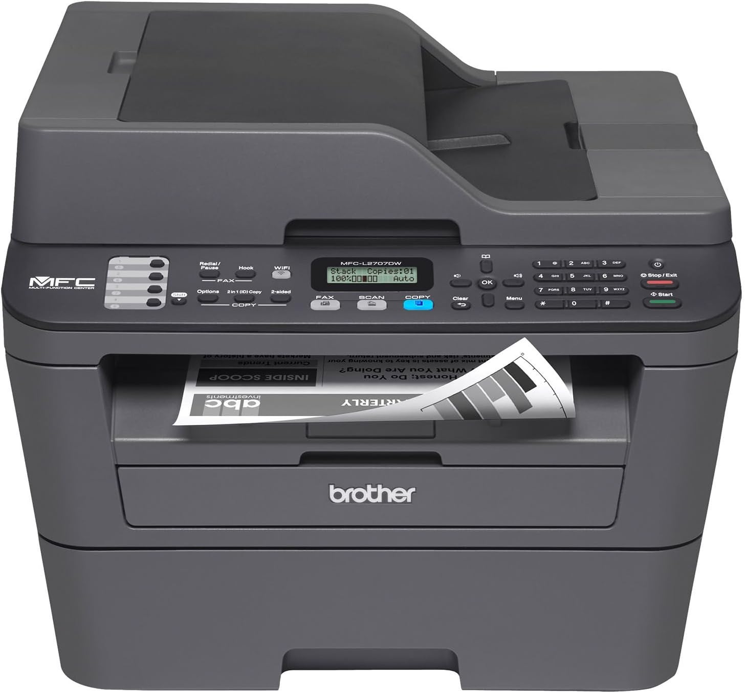 Brother MFC-L2707DW All-in-One Laser Printer